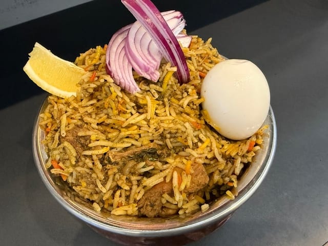 Gongura Chicken Biryani.