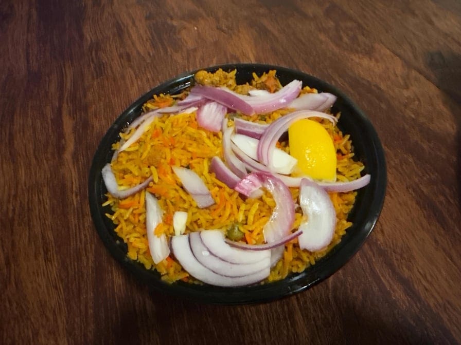 Hyderabad Veg Dum Biryani.