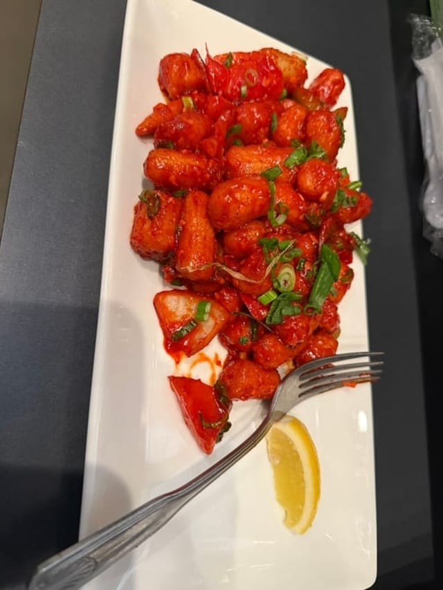 Baby Corn Manchurian.