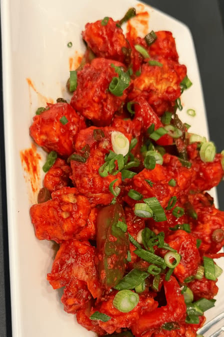 Paneer Manchurian.